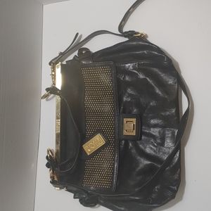 Badgley Mischka Holly Black Purse w/ COA